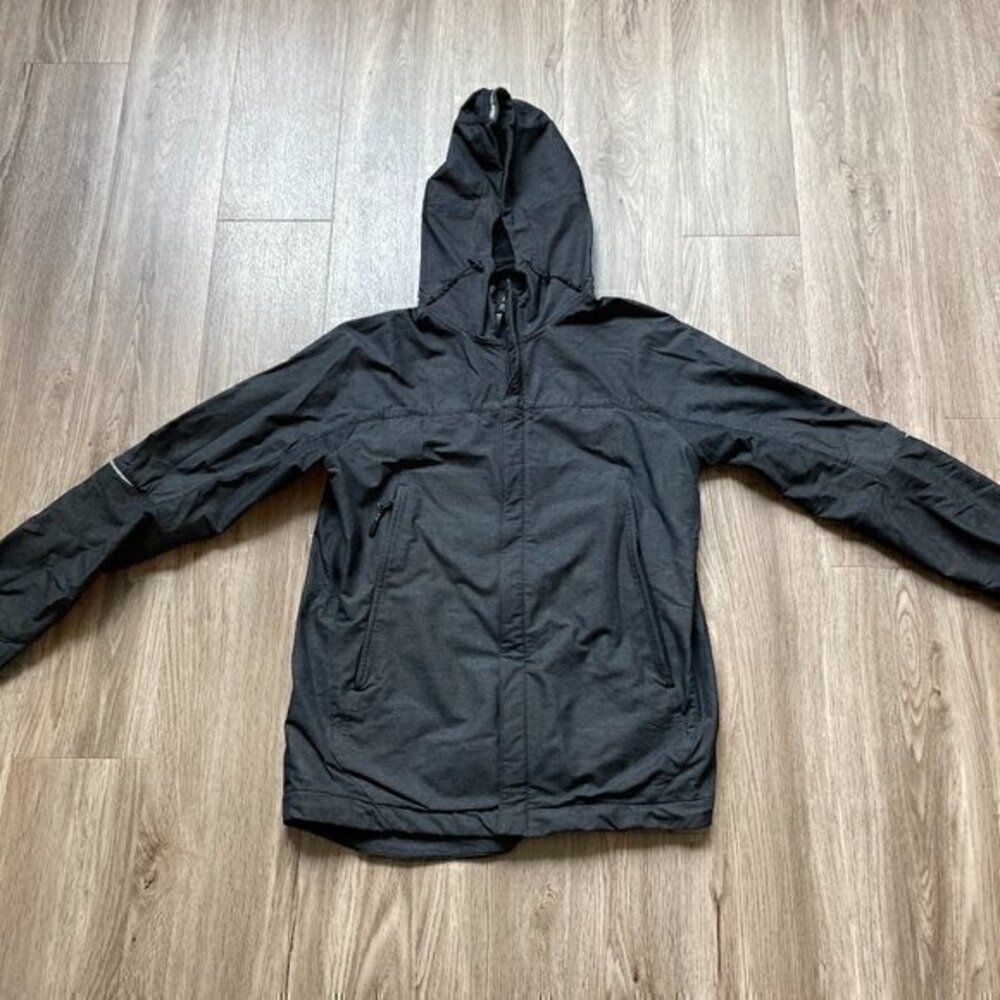 Michael Kors Men's Gray Softshell Reflective Windbreaker Utility Jacket Size S